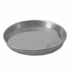 Baking dish metal D=240,H=23mm silver.