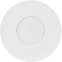 Plate porcelain D=250,H=15mm white