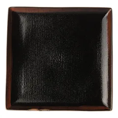 Блюдо «Кото» квадратное фарфор ,L=27,B=27см черный,коричнев.