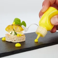 Набор емкостей фуршетных «мини» для горчицы, масла[4шт] полиэтилен 30мл D=30,H=85мм, изображение 2