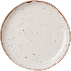 Plate “Punto Bianca”  porcelain  D=265, H=33mm  white, black