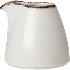 Молочник «Браун Дэппл» без ручки фарфор 85мл белый,коричнев.