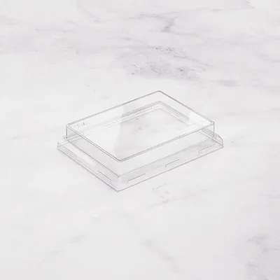 Крышка для бумажного контейнера OneClick 500 мл пластик ,H=2,L=12,B=16см прозр., изображение 2