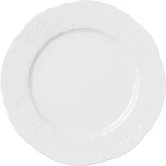 Plate “Bernadotte” small  porcelain  D=27cm  white