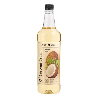 Сироп «Кокос» Pinch&Drop пластик 1л D=83,H=267мм, Состояние товара: Новый, Вкус: Кокос, Материал: Пластик, Объем по данным поставщика (мл): 1000