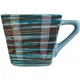 Чашка чайная «Скандинавия» керамика 200мл D=8,H=7см голуб.,коричнев., Цвет: Голубой