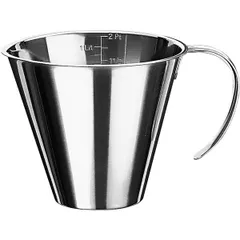 Measuring jug  stainless steel  2 l  D=17, H=19 cm  silver.