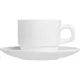 Чашка чайная «Ресторан» стекло 250мл D=85,H=70мм белый, Объем по данным поставщика (мл): 250, изображение 2