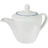 Teapot “Blue Dapple”  porcelain  0.6 l  D=12.5, H=14, L=24 cm  white, blue