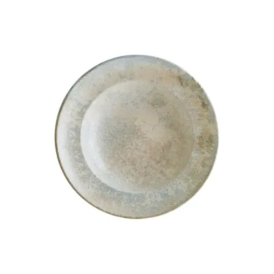 Тарелка глубокая «Луз» фарфор 400мл D=240,H=52мм серый,бежев.