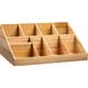 Подставка барная (9 отделений) бук ,H=17,5,L=43,B=26,5см бежев.