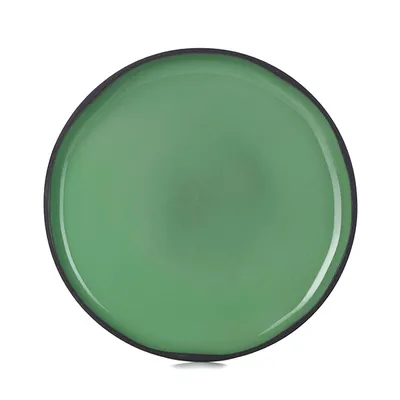 Тарелка «Карактэр» с высоким бортом керамика D=150,H=15мм изумруд., Цвет: Изумрудный, Диаметр (мм): 150