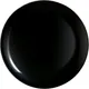 Тарелка мелкая «Эволюшн Блэк» стекло D=25,H=17см черный