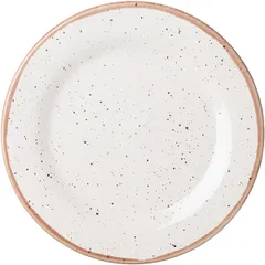 Plate “Punto Bianca”  porcelain  D=26, H=2cm  white, black