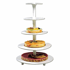 5-tier shelf for cake ,H=71cm white