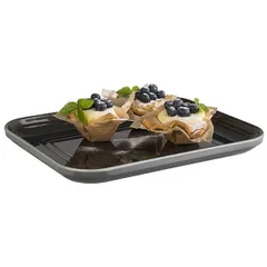 Поднос для подачи «Эмма» GN 1/2 пластик ,H=30,L=325,B=260мм черный, изображение 2