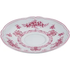 Блюдце «Нео Антирос» фарфор D=15,H=2см белый,розов.