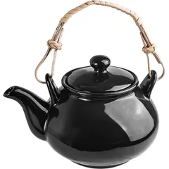 Чайник заварочный «Кунстверк» фарфор 0,6л D=75,H=100,L=155мм черный, изображение 2