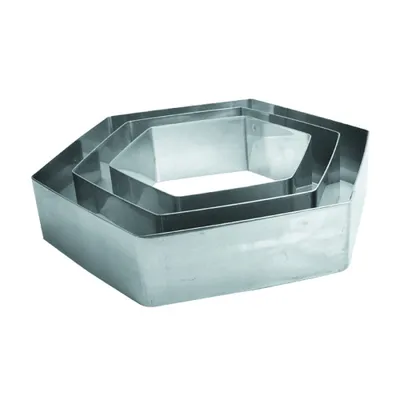 Форма-резак "Шестиугольник" нерж. 152*50