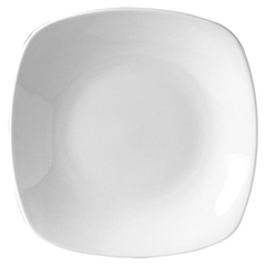 Plate “Quadro White” square  porcelain ,H=27,L=230,B=230mm white