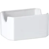 Сахарница для пакетиков «Симплисити» фарфор ,H=55,L=100,B=70мм белый