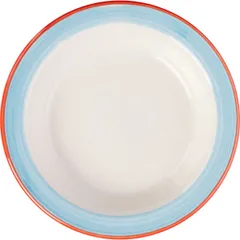 Блюдце «Рио Блю» для масла фарфор D=11,H=2см белый,синий