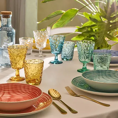 Хайбол (стакан) «Эльза Аквамарина» стекло 270мл бирюз., изображение 2