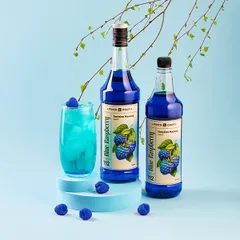 Сироп «Голубая Малина» Pinch&Drop стекло 1л D=85,H=330мм, изображение 4