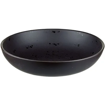 Тарелка глубокая (Шала) «Оникс» керамика 2л D=27см черный, изображение 2