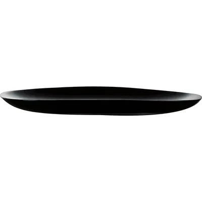 Блюдо «Эволюшнс Блэк» овальное стекло ,H=22,L=280,B=230мм черный, изображение 5