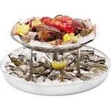 2-tier shelf for oysters  stainless steel  D=36/45cm