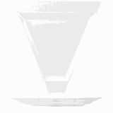Тарелка «Максим» треугольная фарфор ,H=2,L=25,B=26см белый