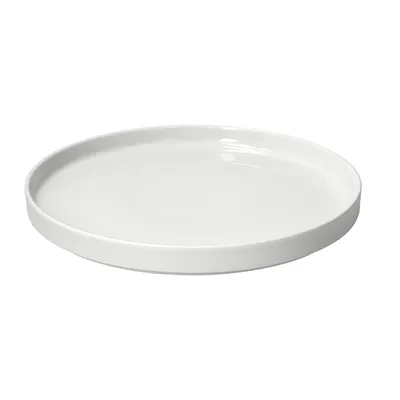 Блюдо «Тэзис» с бортом фарфор D=27см белый, изображение 2