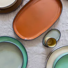 Тарелка «Карактэр» с высоким бортом керамика D=150,H=15мм изумруд., изображение 3