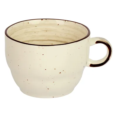 Чашка кофейная «Пастораль» фарфор 250мл серый