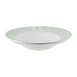 Тарелка глубокая «Ирис» фарфор 450мл D=270,H=56мм белый,серый