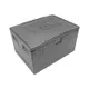 Термоконтейнер «Лайт» до 30 кг полипроп. 131л ,H=45,L=80,B=60см черный, Объем по данным поставщика (мл): 131000