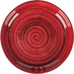 Small plate ceramics D=18cm red