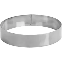 Pastry ring  stainless steel  D=220, H=45, B=294mm  metal.