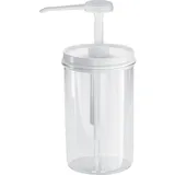 Диспенсер для соусов (порция 4мл) акрил 250мл D=65,H=96мм прозр.,белый