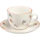 Набор посуды «Поэма Камарг» чайная пара (чашка + блюдце)[4шт] фарфор 260мл D=9/15,H=7см белый,розов., изображение 4