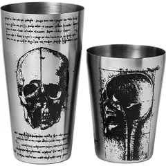 Шейкер американский «Йокай» с рисунком сталь нерж. 0,83л D=9,H=29см серебрист.,черный, изображение 2