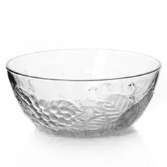 Salad bowl “Picnic” glass D=23.2cm clear.