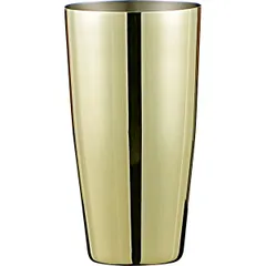 Shaker glass “Boston” smooth  stainless steel  0.7 l  D=89, H=167mm  gold