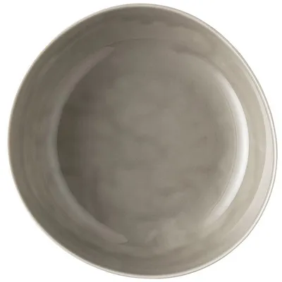 Тарелка глубокая фарфор D=25см серый