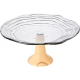 Ваза для фруктов «Вело» стекло D=28,H=12см серый,коричнев.