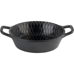 Sauce boat “Mini” with handles plastic 70ml D=85,H=25,L=115mm black,matte