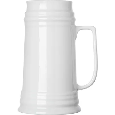 Кружка для пива фарфор 1л белый, изображение 2
