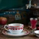 Чашка чайная «Мезень» Классик Лебеди фарфор 250мл D=105/133,H=57мм белый,красный, изображение 3