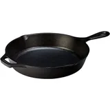 Round frying pan 2 handles  cast iron  D=255, H=55, L=410mm  black